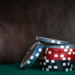 selective focus photo of poker chips