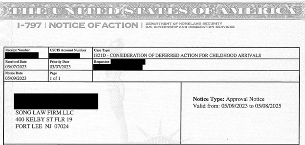 Daca — Song Law Firm