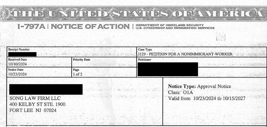 O1a Marketing — Song Law Firm