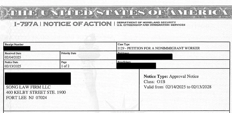 [O-1B] Architectural Designer’s Artist Visa Approved 