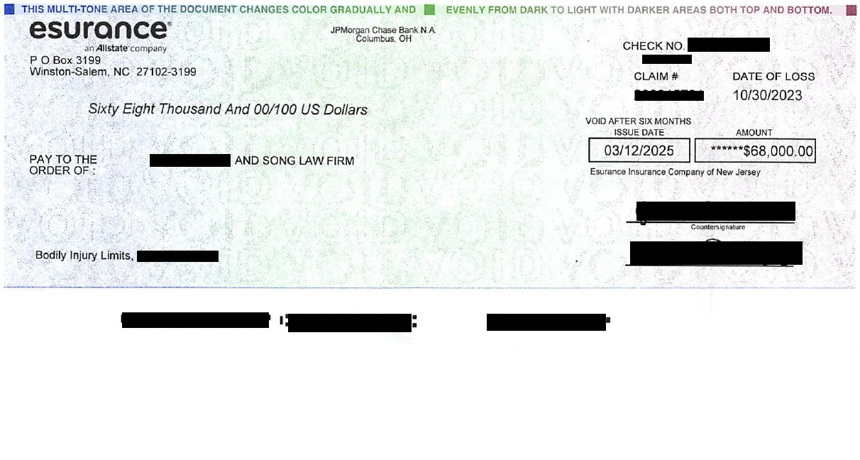 PI Success Story 19 68000 — Song Law Firm