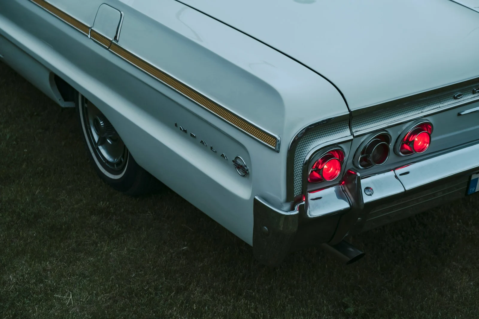 a close up of the rear end of a car