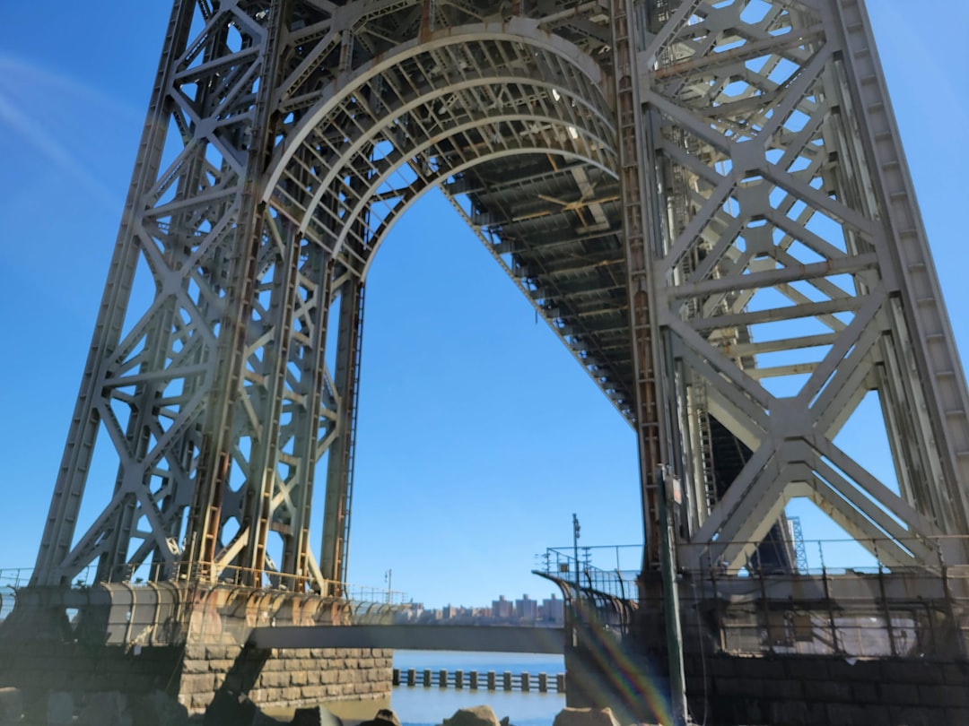 Steel bridge structure New Jersey - Fort Lee Korean community bridge