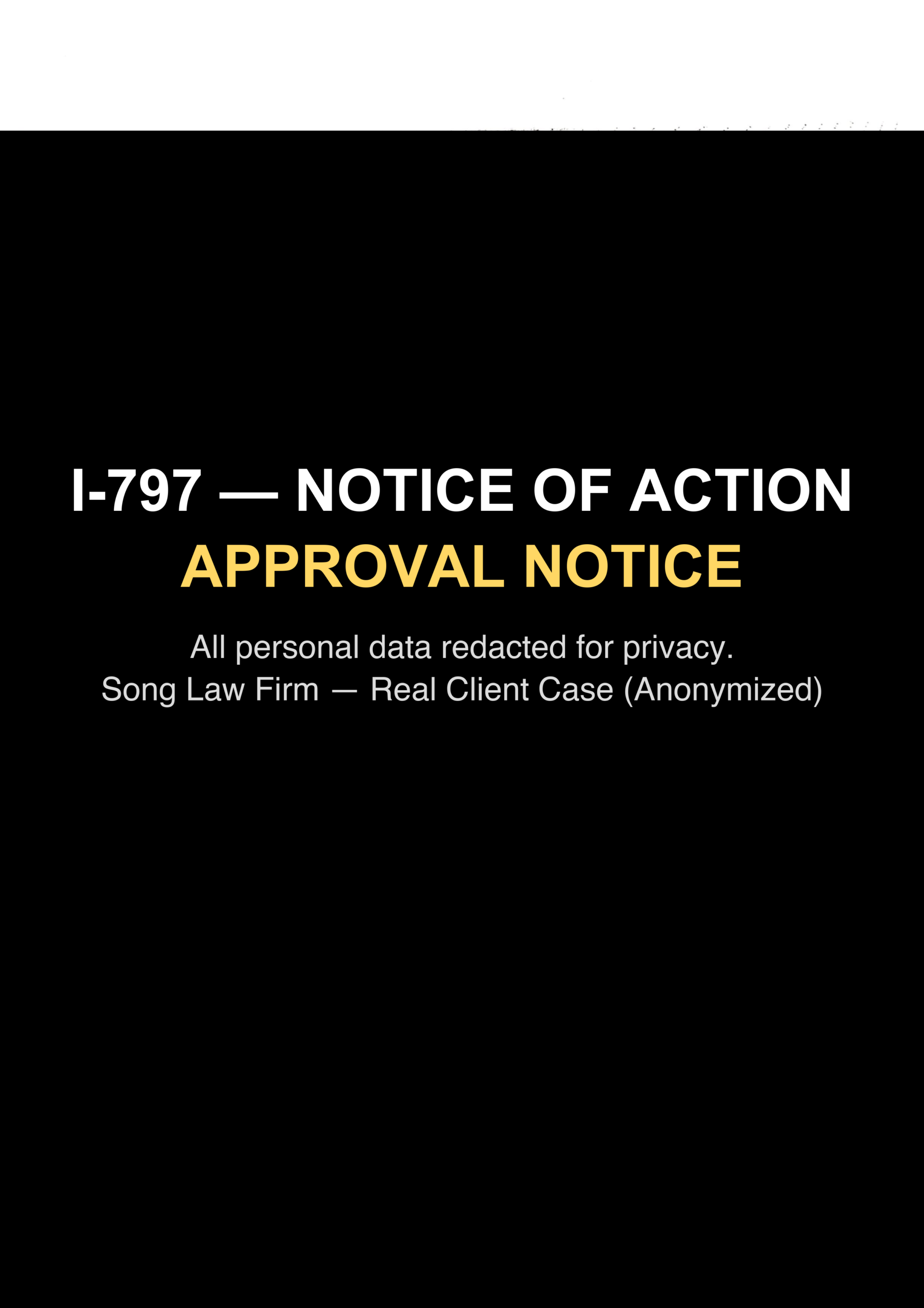 EB-1A I-797 Approval Notice (익명화)